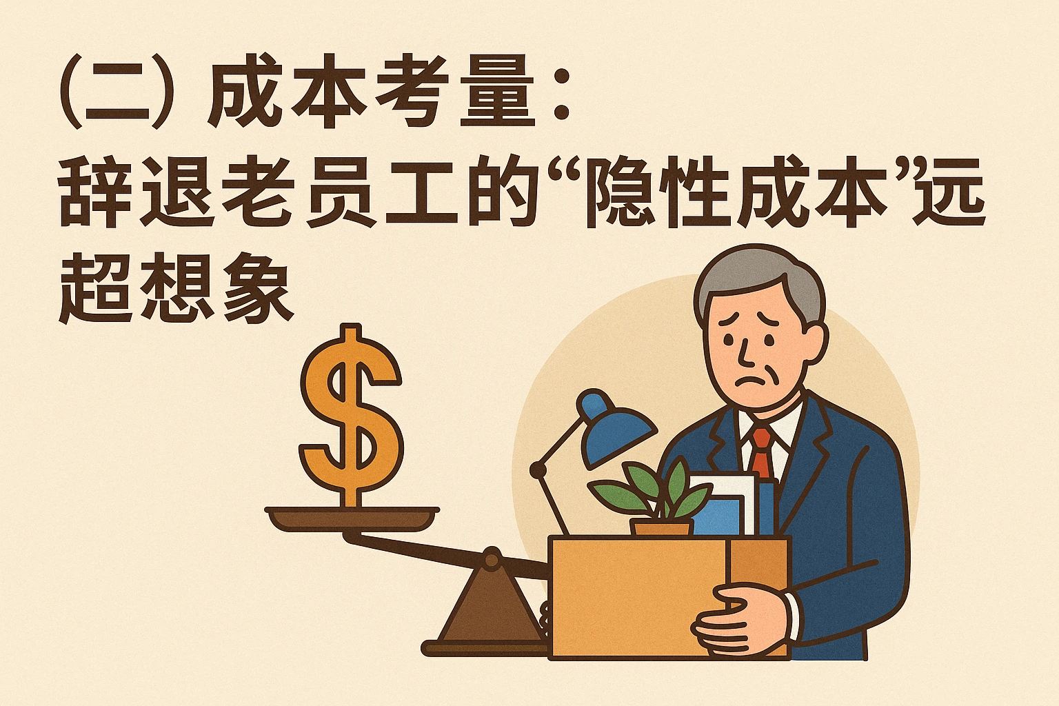 （二）成本考量：辞退老员工的“隐性成本”远超想象
