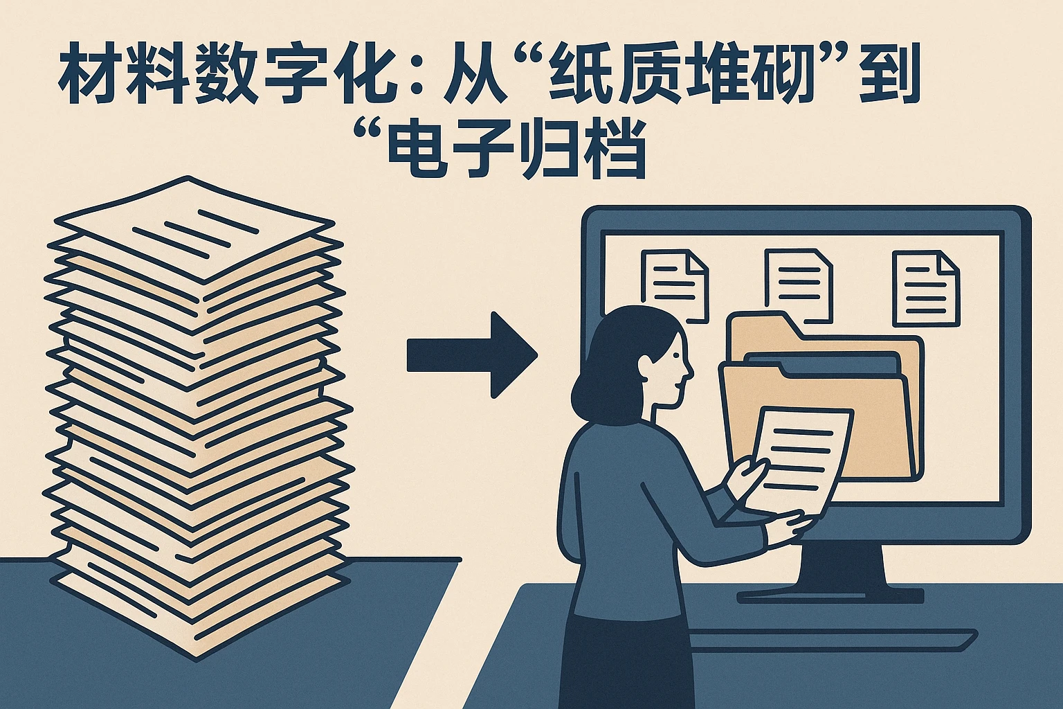 2. 材料数字化：从“纸质堆砌”到“电子归档”
