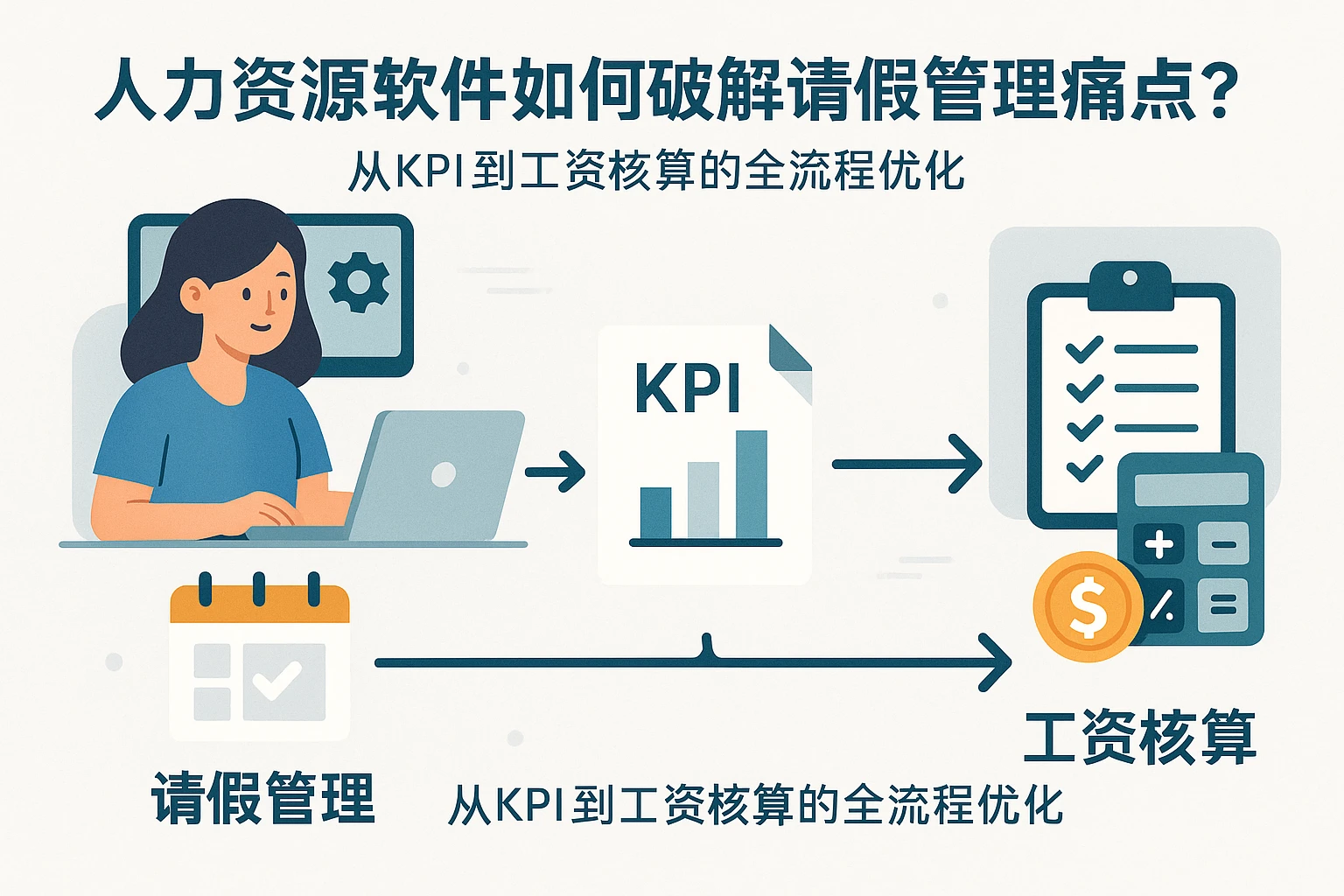 人力资源软件如何破解请假管理痛点？从KPI到工资核算的全流程优化