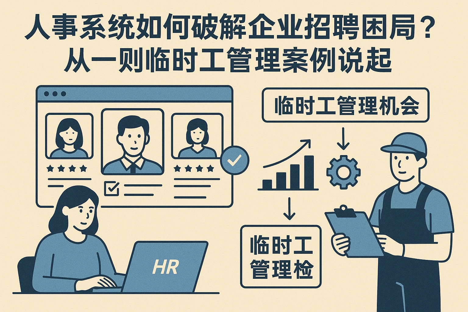 人事系统如何破解企业招聘困局？从一则临时工管理案例说起
