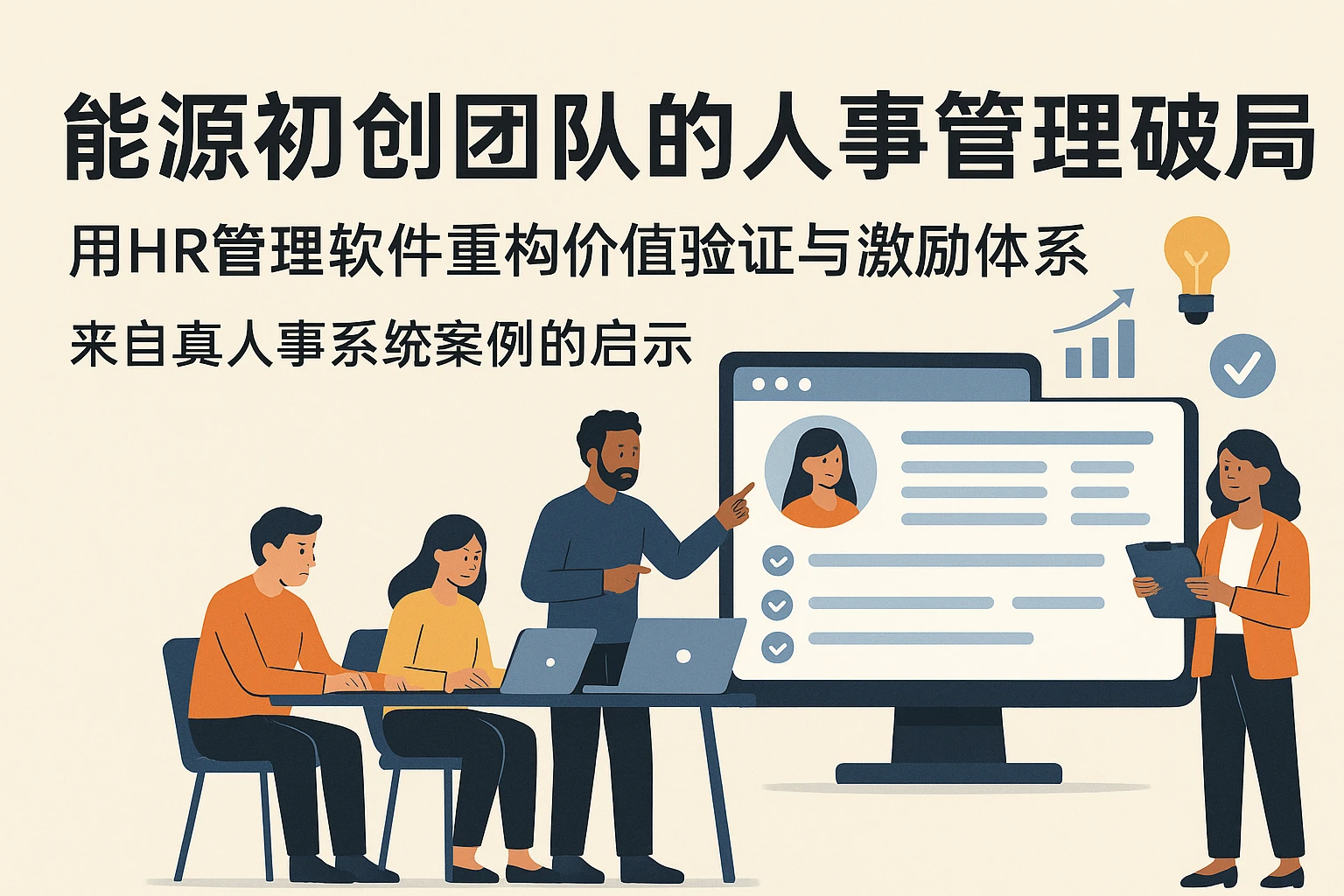 能源初创团队的人事管理破局：用HR管理软件重构价值验证与激励体系——来自真实人事系统案例的启示