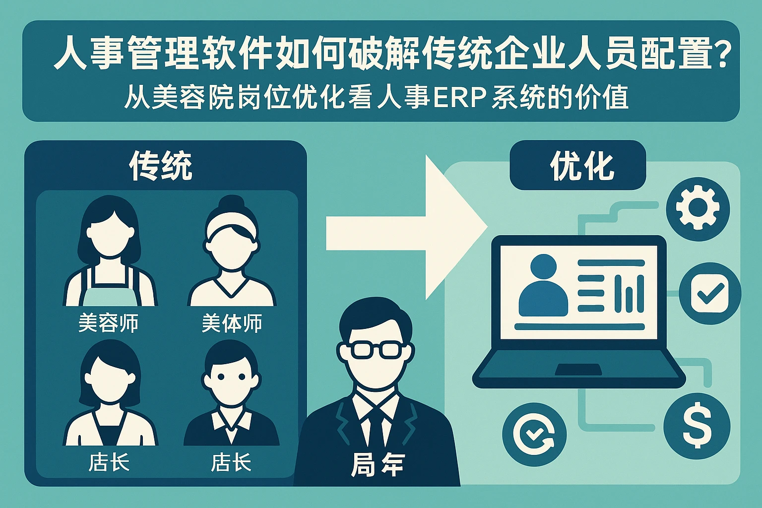 人事管理软件如何破解传统企业人员配置困局？——从美容院岗位优化看人事ERP系统的价值