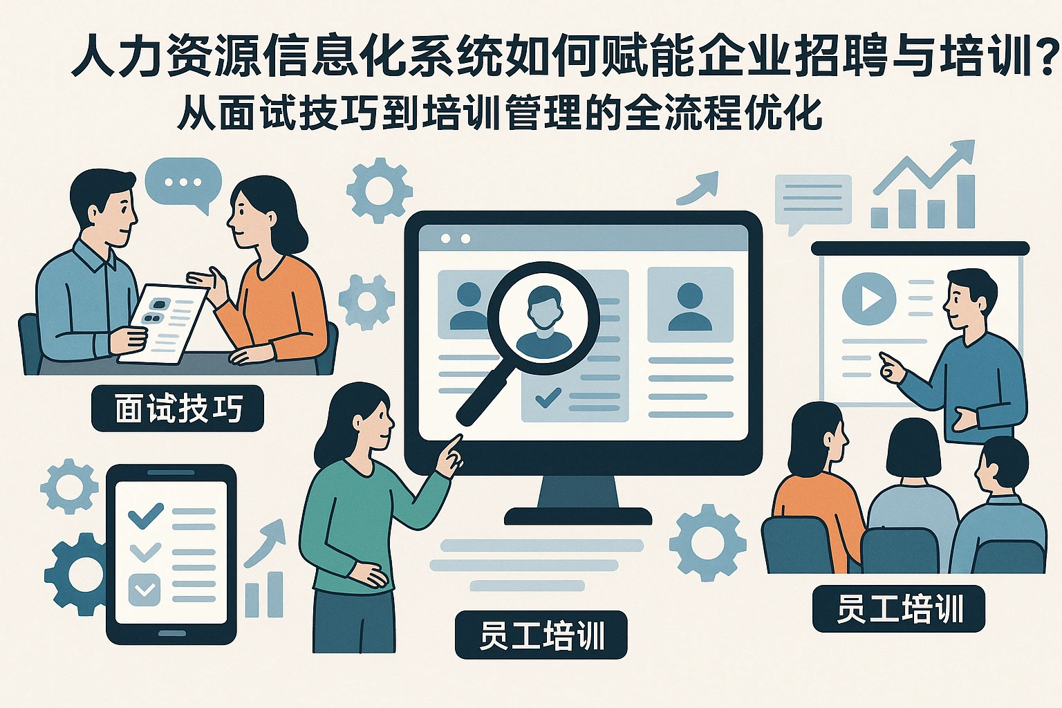 人力资源信息化系统如何赋能企业招聘与培训？从面试技巧到培训管理的全流程优化