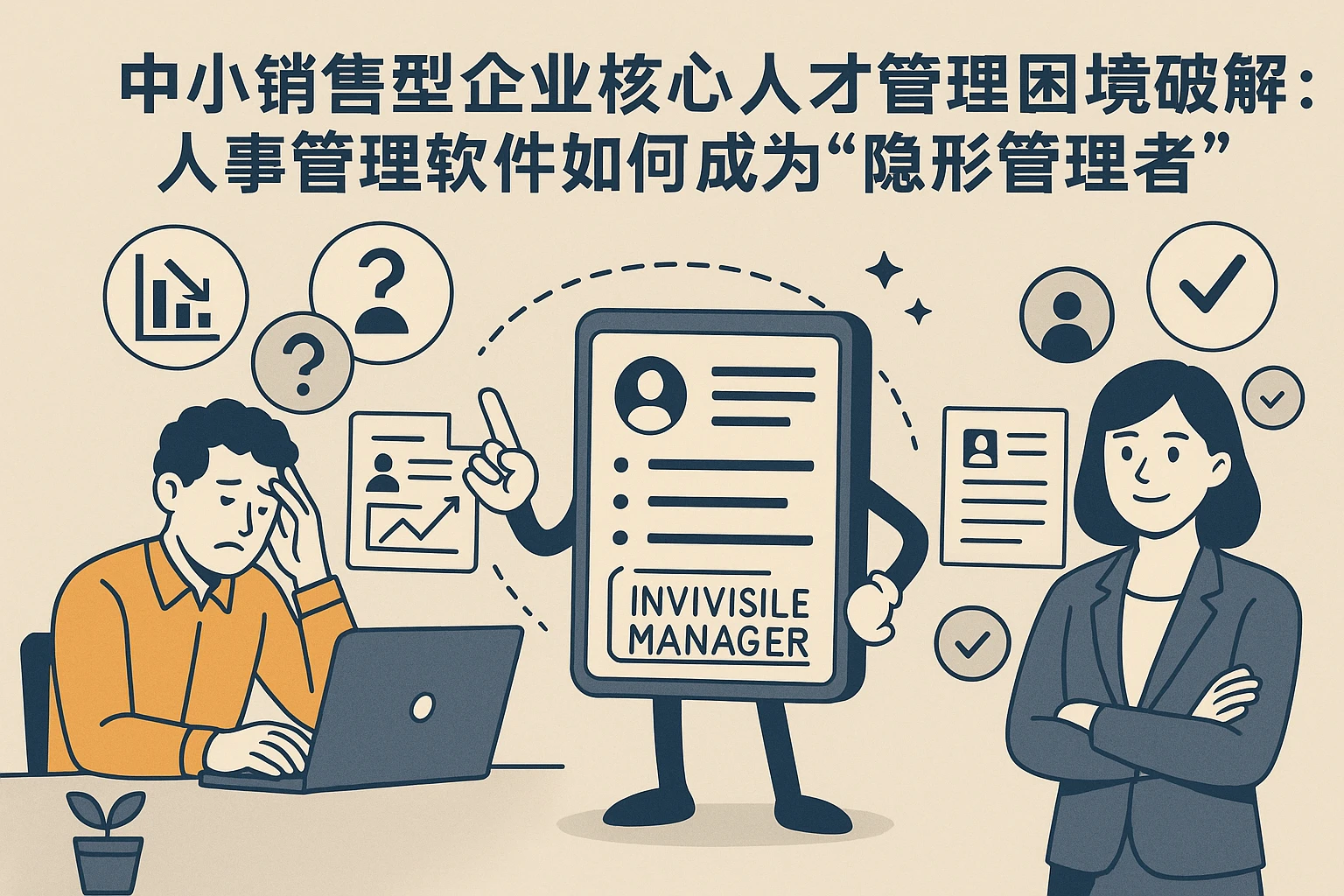 中小销售型企业核心人才管理困境破解：人事管理软件如何成为“隐形管理者”