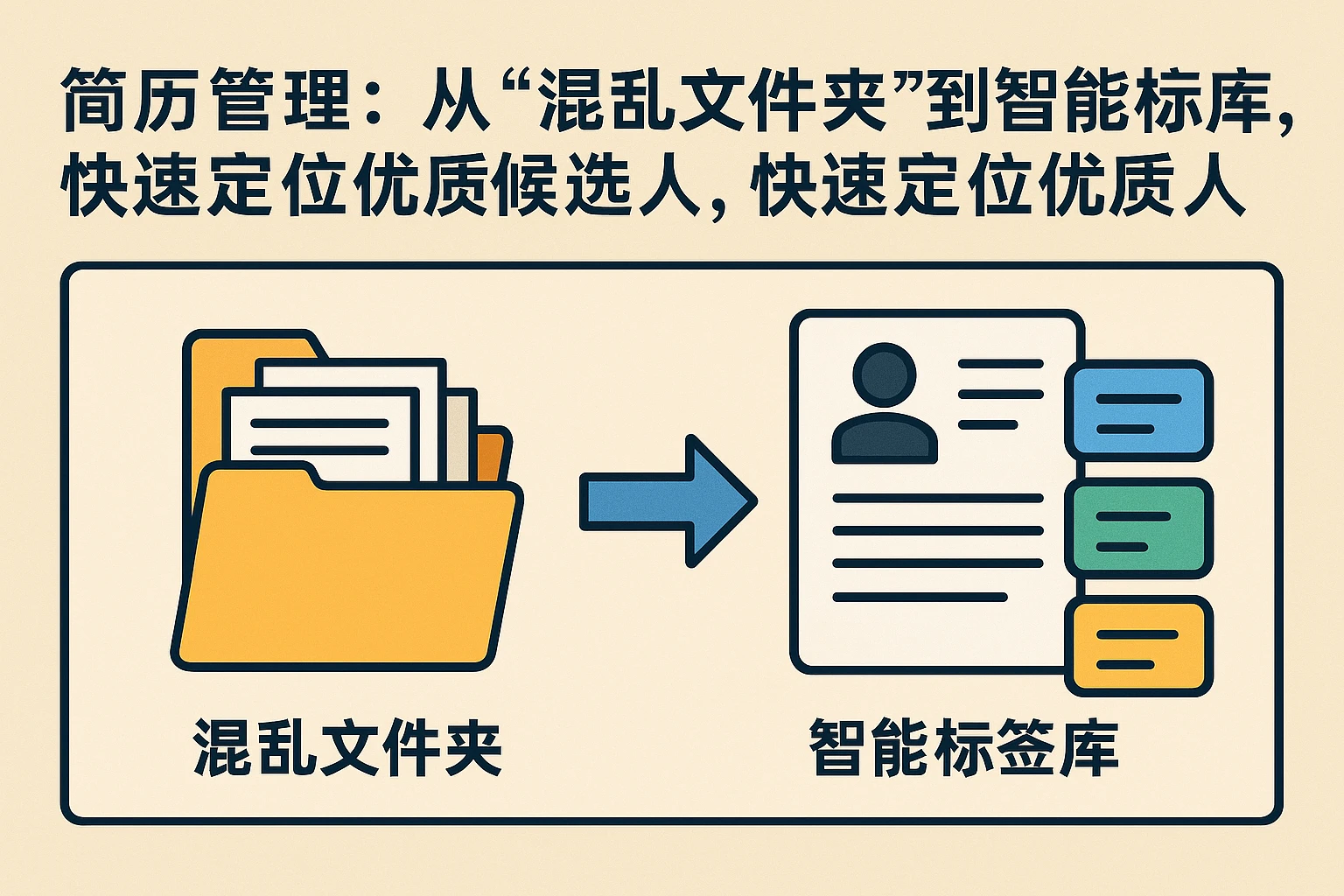 2. 简历管理：从“混乱文件夹”到“智能标签库”，快速定位优质候选人