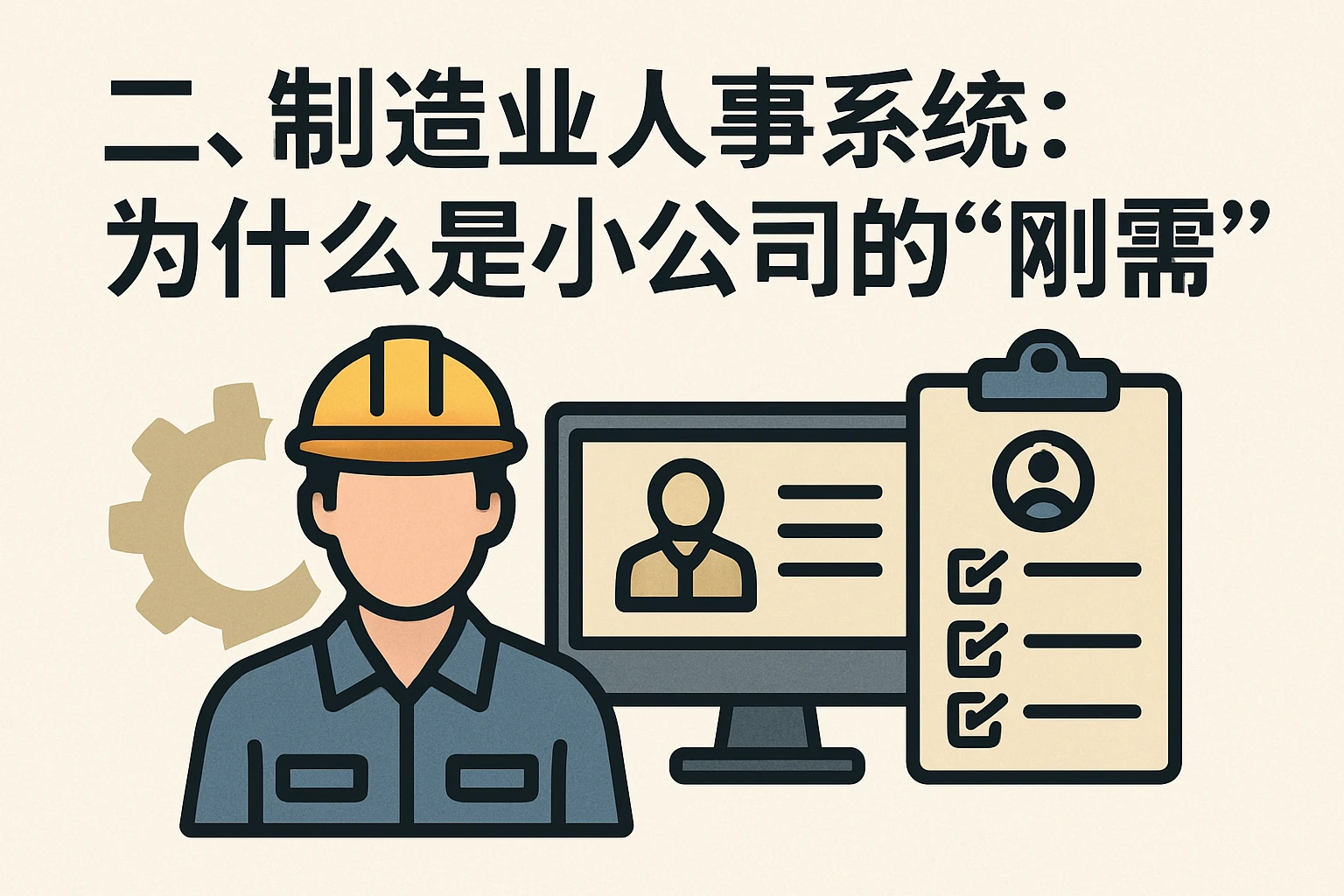二、制造业人事系统：为什么是小公司的“刚需”