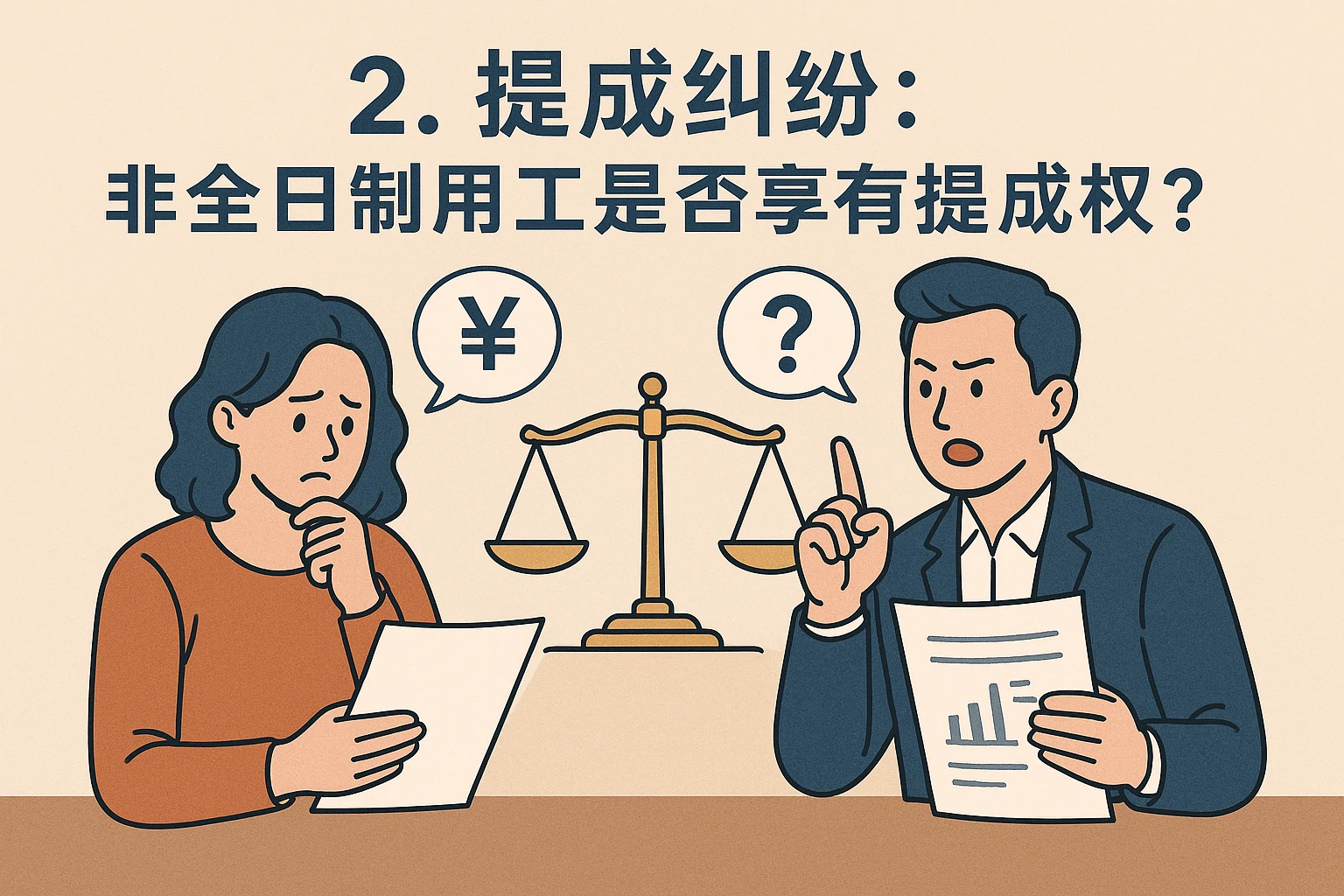 2. 提成纠纷：非全日制用工是否享有提成权？