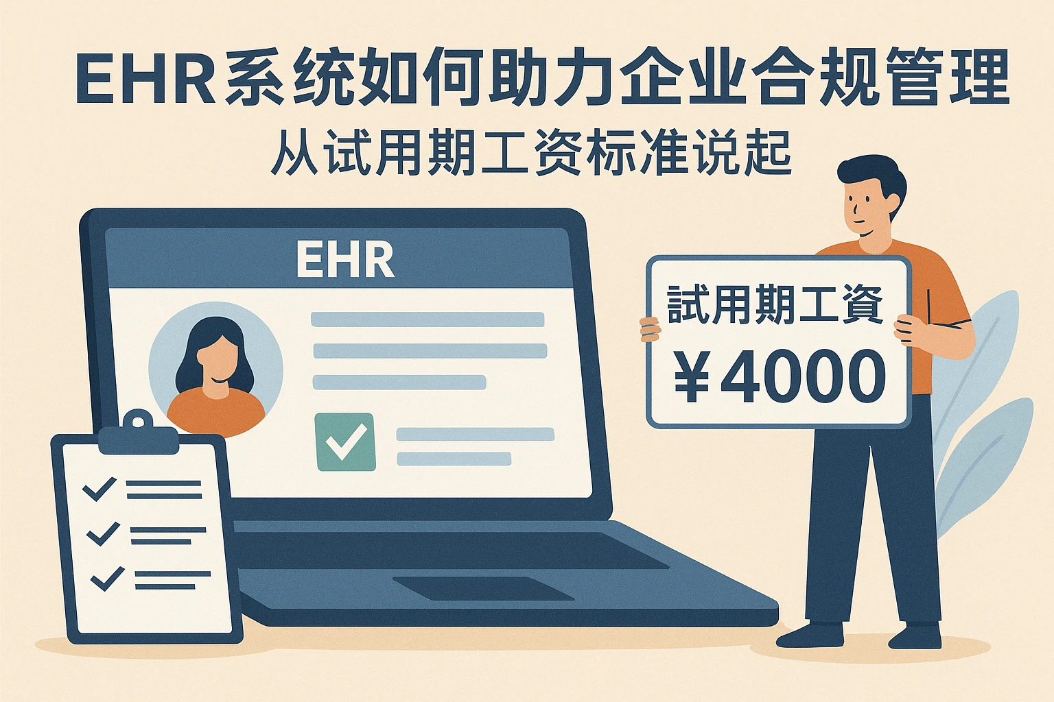 EHR系统如何助力企业合规管理：从试用期工资标准说起