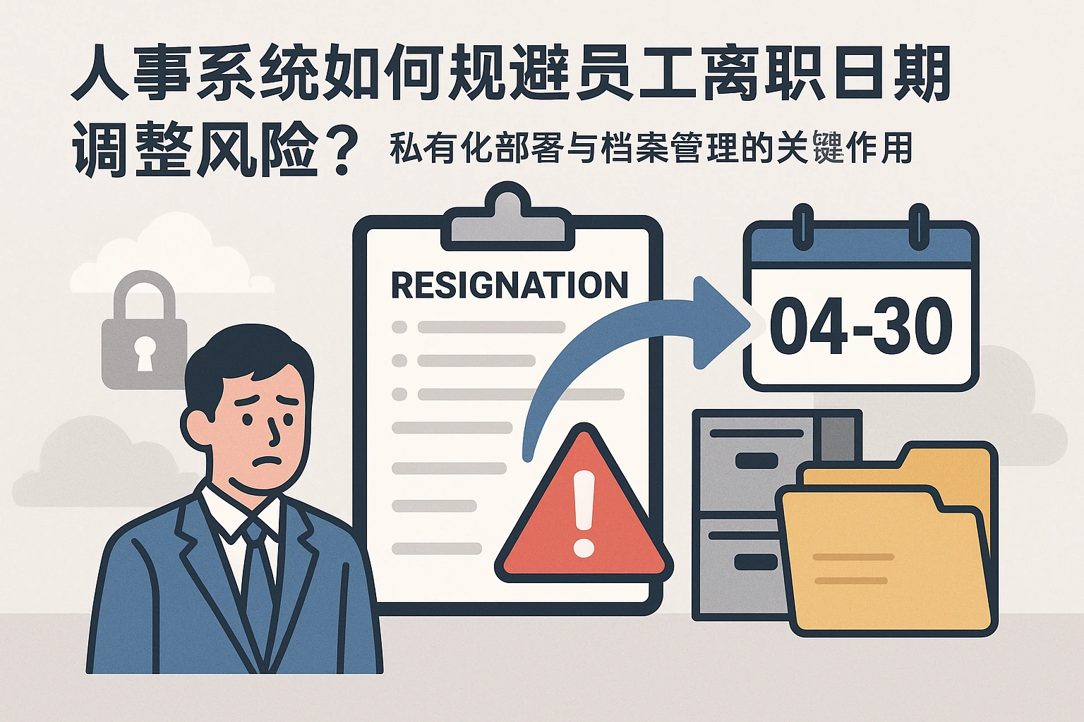 人事系统如何规避员工离职日期调整风险？私有化部署与档案管理的关键作用