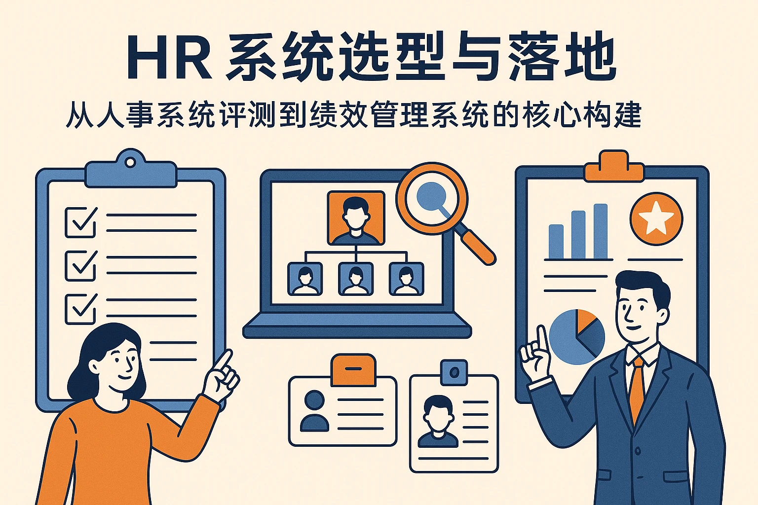 HR系统选型与落地：从人事系统评测到绩效管理系统的核心构建