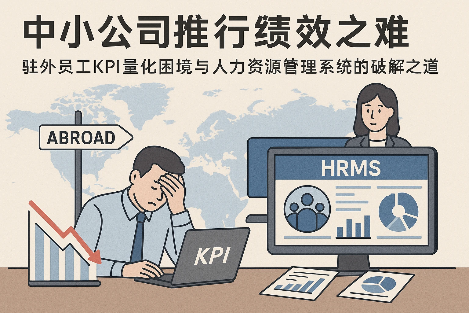 中小公司推行绩效之难：驻外员工KPI量化困境与人力资源管理系统的破解之道