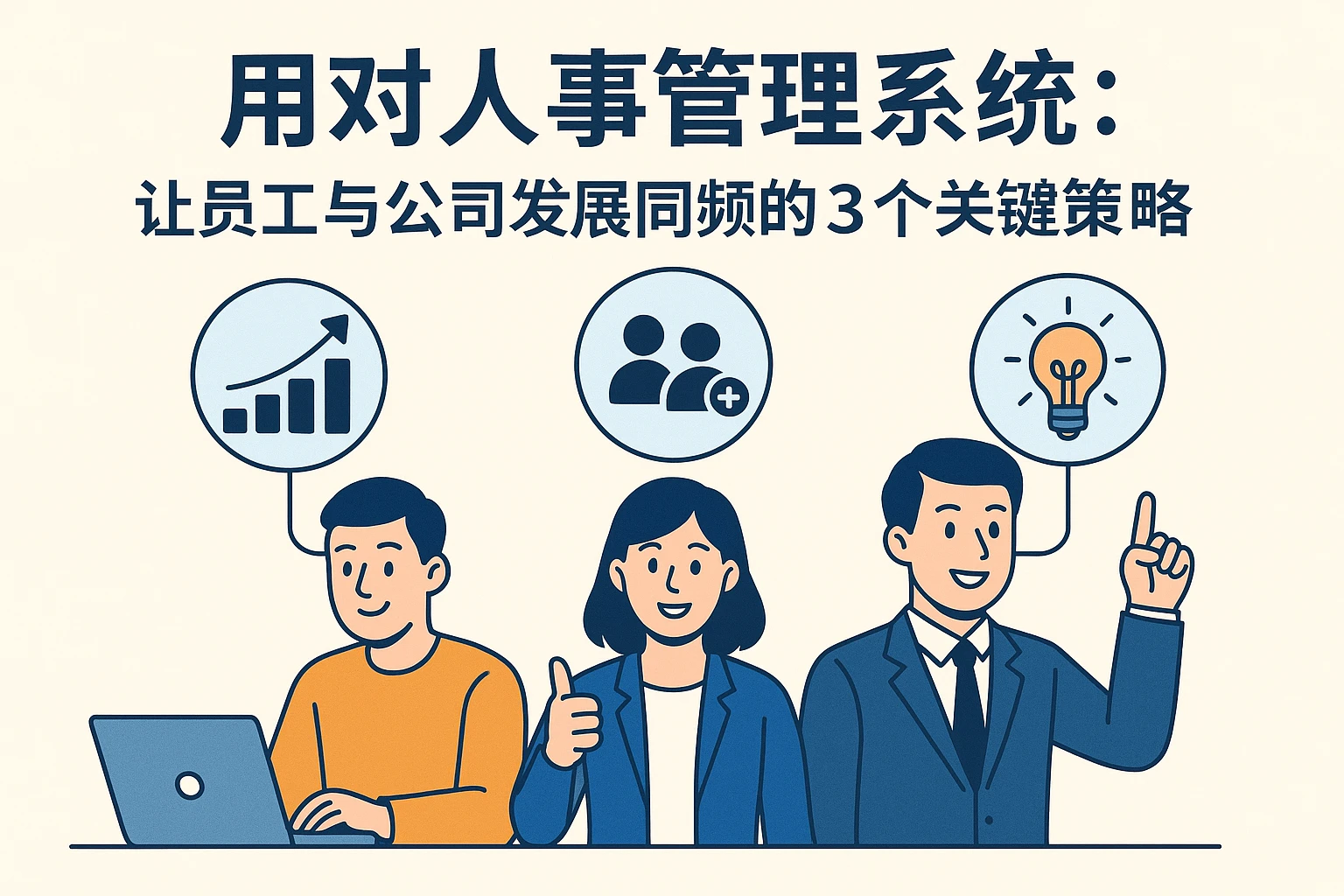 用对人事管理系统：让员工与公司发展同频的3个关键策略
