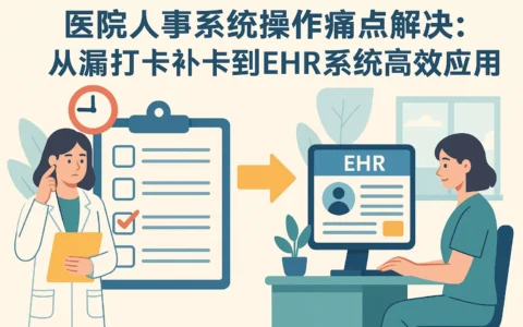 医院人事系统操作痛点解决：从漏打卡补卡到EHR系统高效应用
