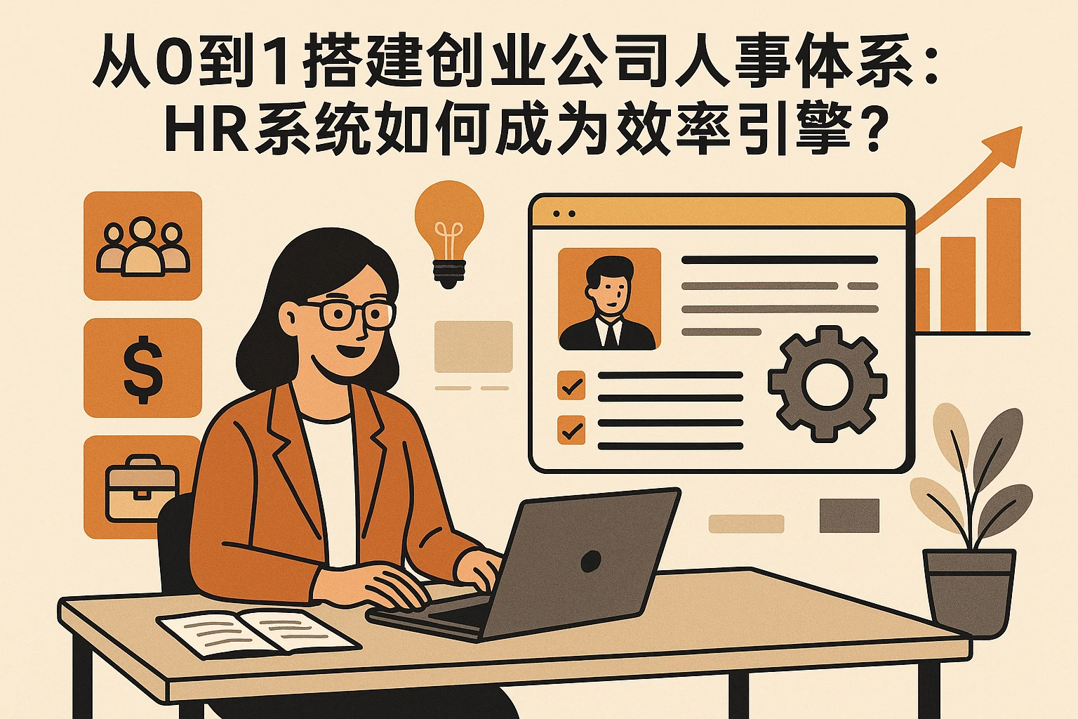 从0到1搭建创业公司人事体系：HR系统如何成为效率引擎？