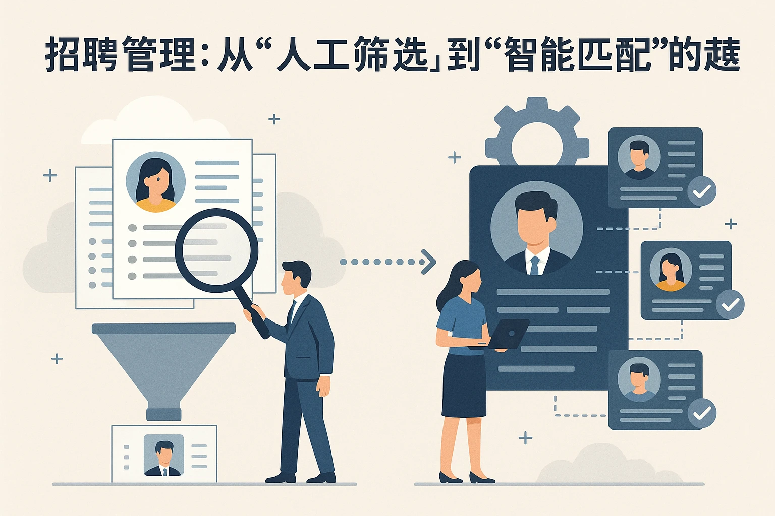 2. 招聘管理：从“人工筛选”到“智能匹配”的跨越
