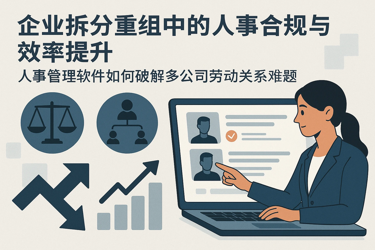 企业拆分重组中的人事合规与效率提升：人事管理软件如何破解多公司劳动关系难题