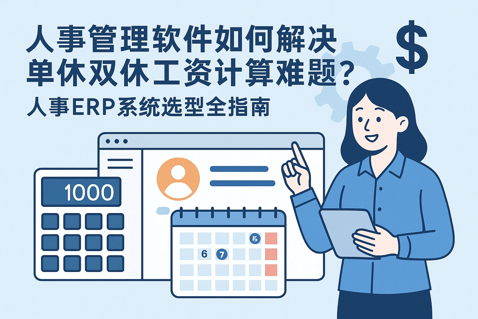 人事管理软件如何解决单休双休工资计算难题？人事ERP系统选型全指南