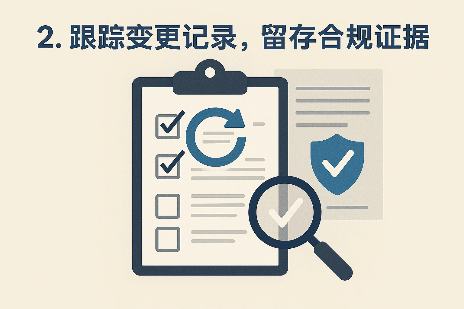 2. 跟踪变更记录，留存合规证据