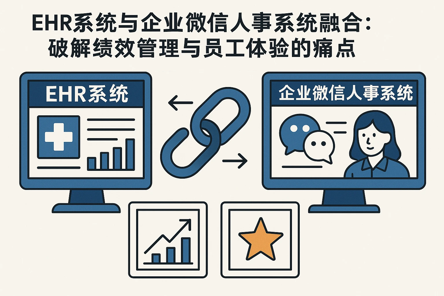 EHR系统与企业微信人事系统融合：破解绩效管理与员工体验的痛点