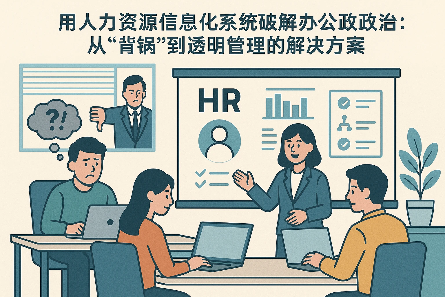 用人力资源信息化系统破解办公室政治：从“背锅”到透明管理的解决方案