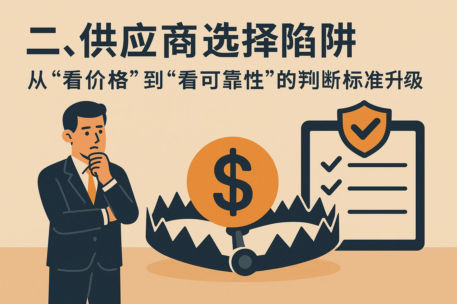二、供应商选择陷阱：从“看价格”到“看可靠性”的判断标准升级