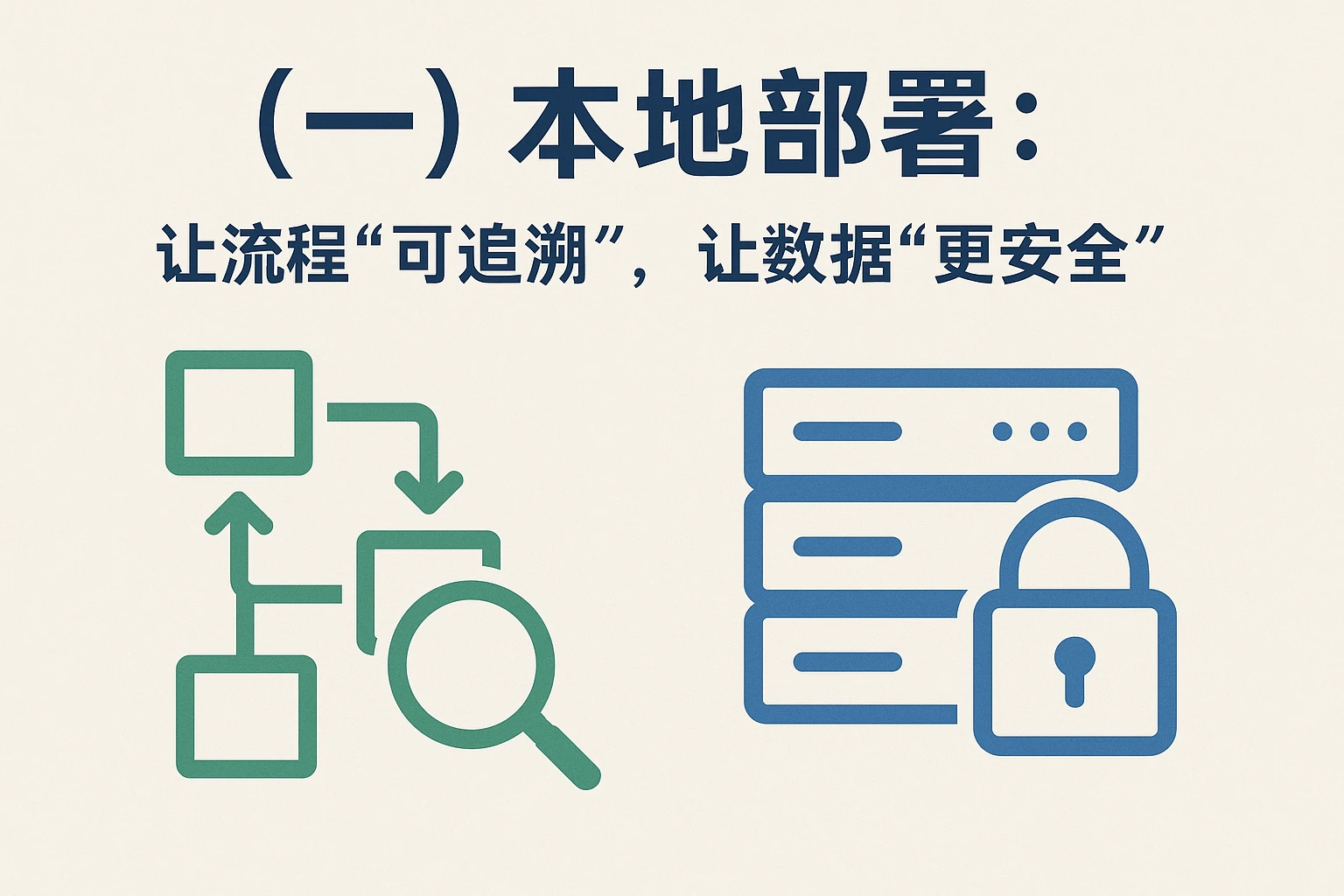 （一）本地部署：让流程“可追溯”，让数据“更安全”