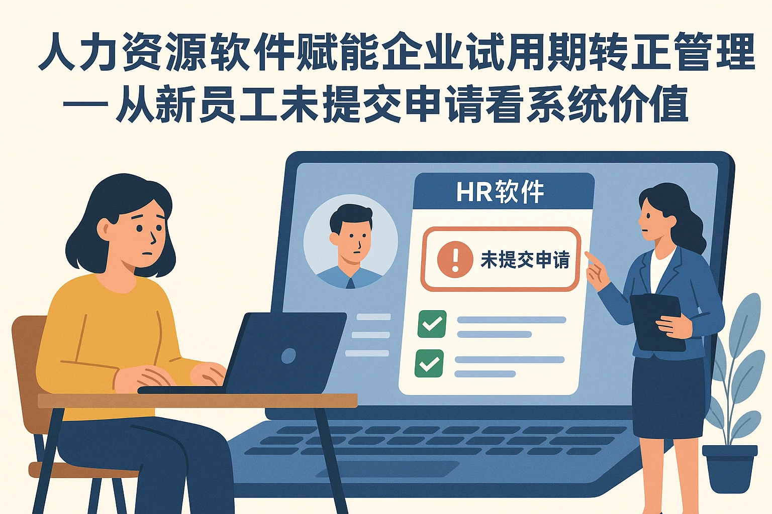 人力资源软件赋能企业试用期转正管理——从新员工未提交申请看系统价值