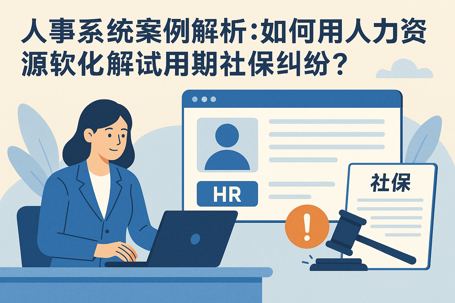 人事系统案例解析：如何用人力资源软件化解试用期社保纠纷？
