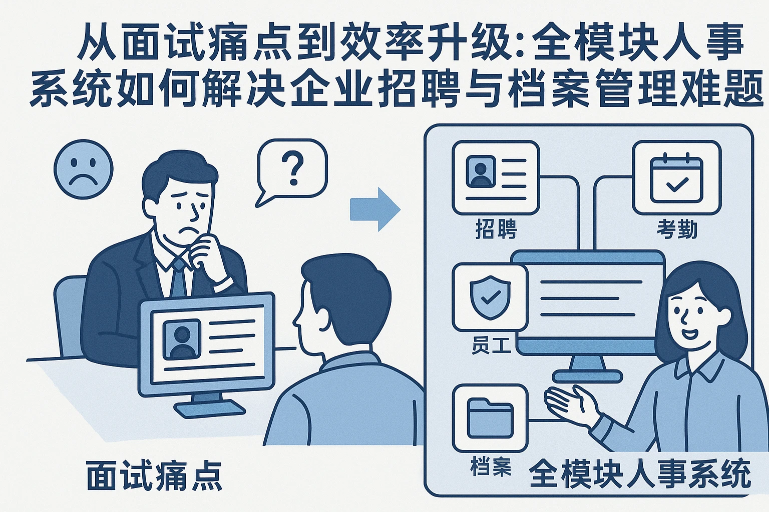 从面试痛点到效率升级：全模块人事系统如何解决企业招聘与档案管理难题