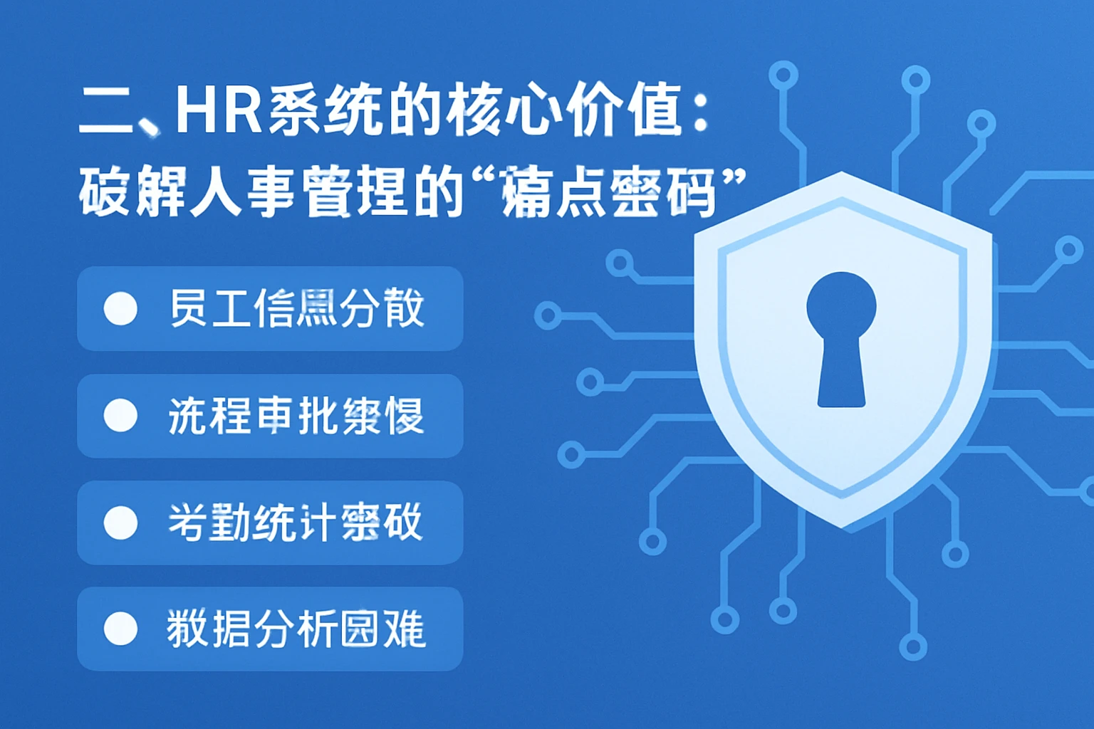 二、HR系统的核心价值：破解人事管理的“痛点密码”