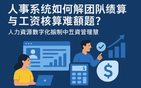 人事系统如何解决团队绩效与工资核算难题？人力资源数字化转型中的工资管理智慧