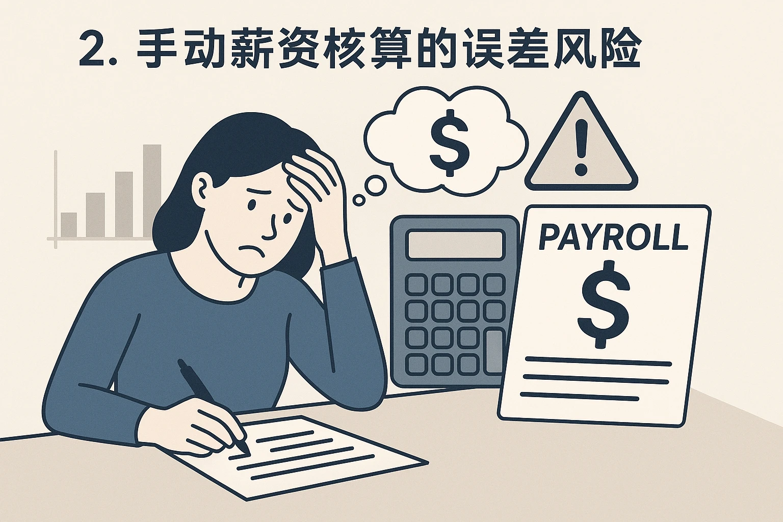 2. 手动薪资核算的误差风险
