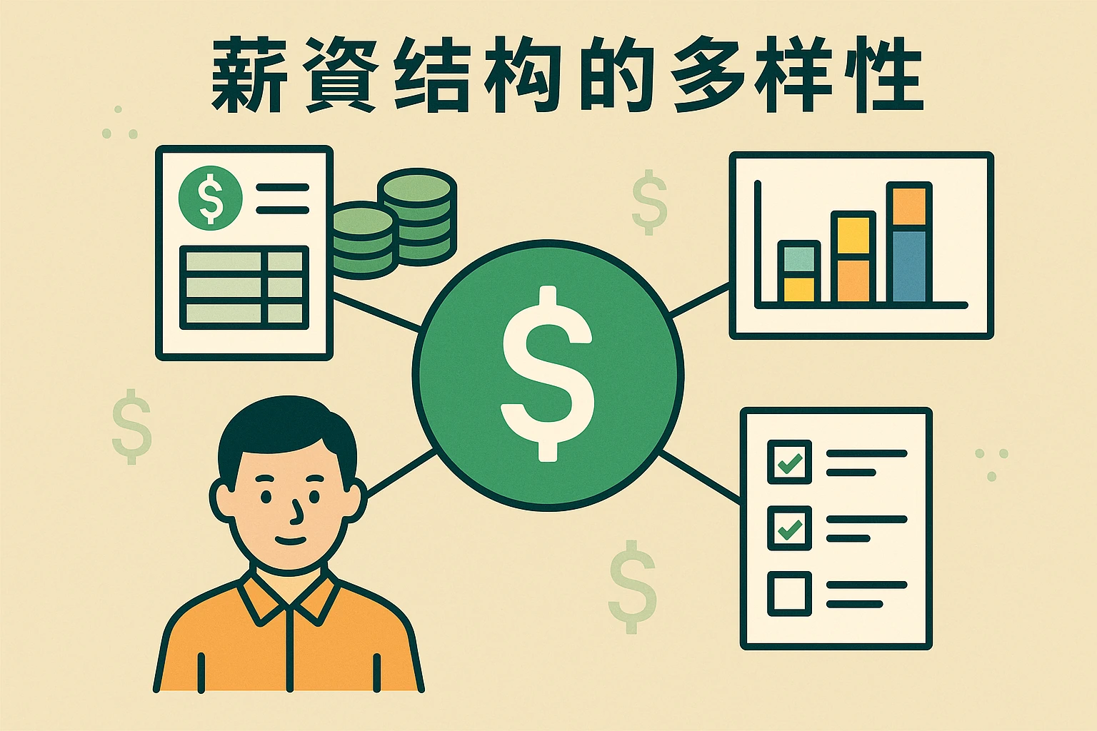 2. 薪资结构的多样性