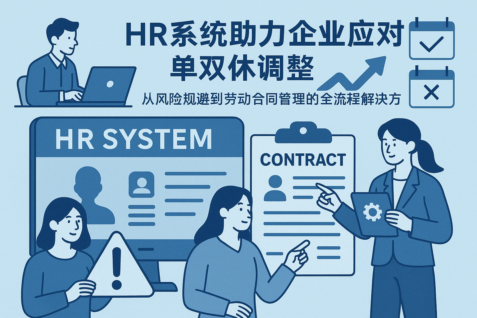 HR系统助力企业应对单双休调整：从风险规避到劳动合同管理的全流程解决方案