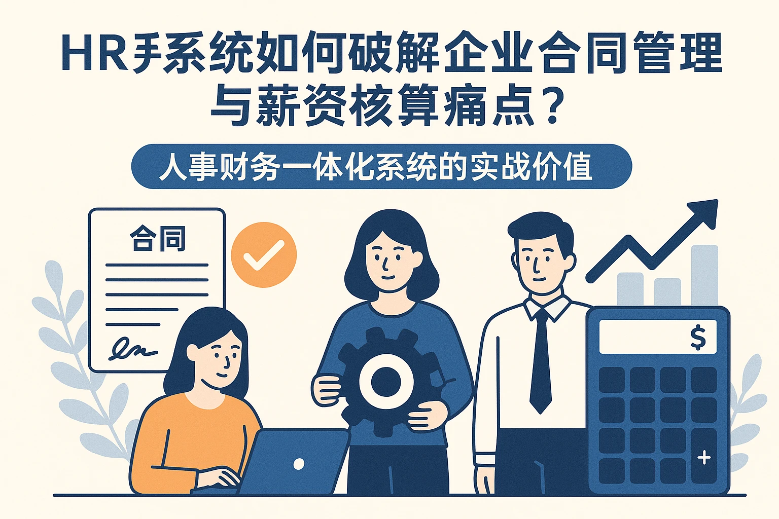HR系统如何破解企业合同管理与薪资核算痛点？人事财务一体化系统的实战价值