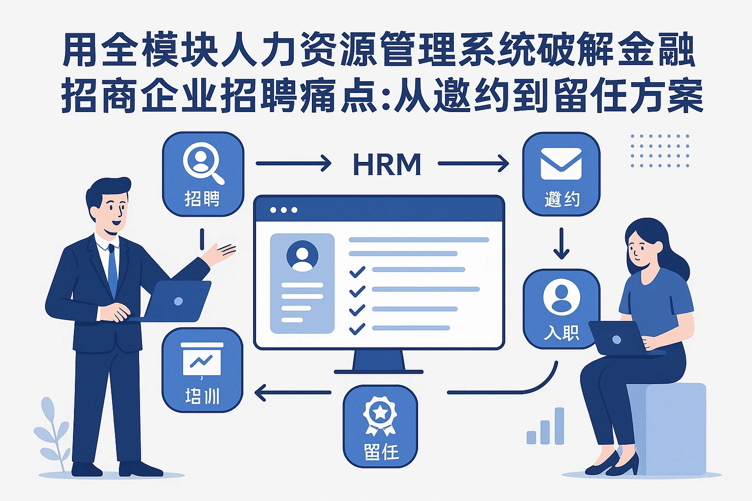 用全模块人力资源管理系统破解金融招商企业招聘痛点：从邀约到留任的闭环解决方案
