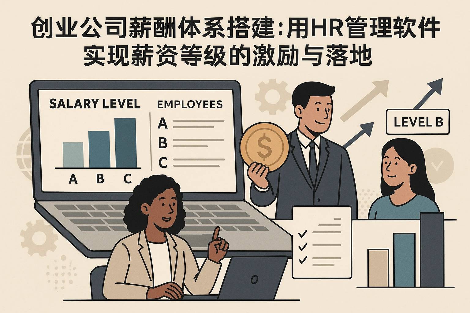 创业公司薪酬体系搭建：用HR管理软件实现薪资等级的激励与落地