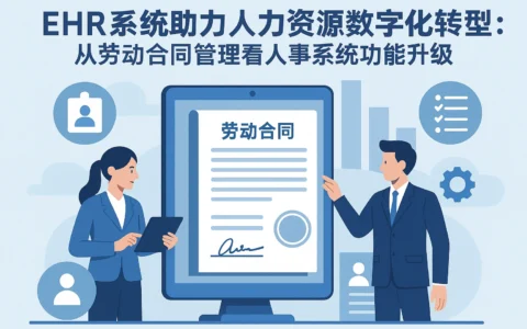 EHR系统助力人力资源数字化转型：从劳动合同管理看人事系统功能升级