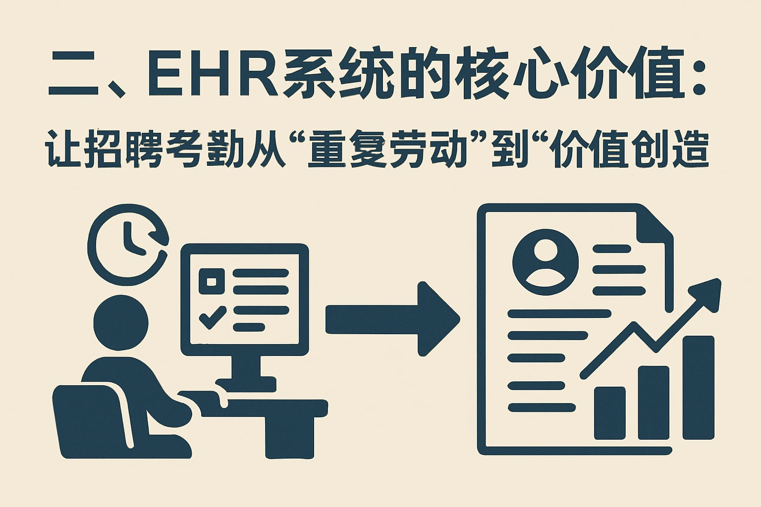 二、EHR系统的核心价值：让招聘考勤从“重复劳动”到“价值创造”