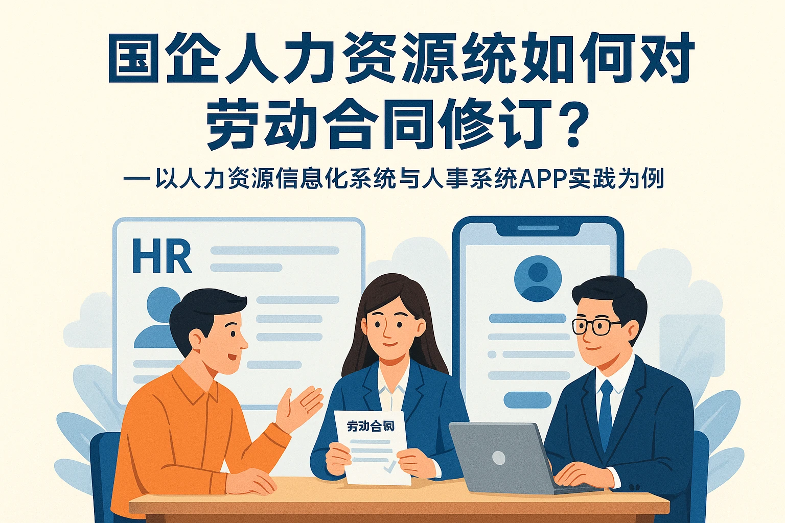 国企人力资源系统如何应对劳动合同修订难题？——以人力资源信息化系统与人事系统APP实践为例