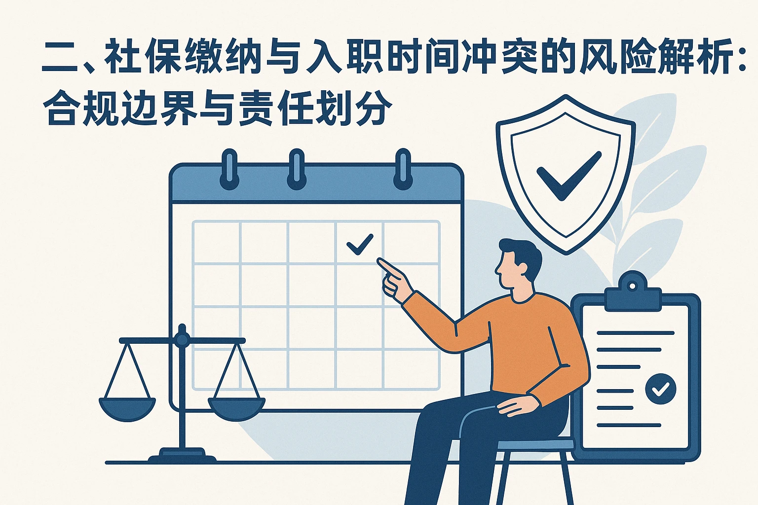 二、社保缴纳与入职时间冲突的风险解析：合规边界与责任划分