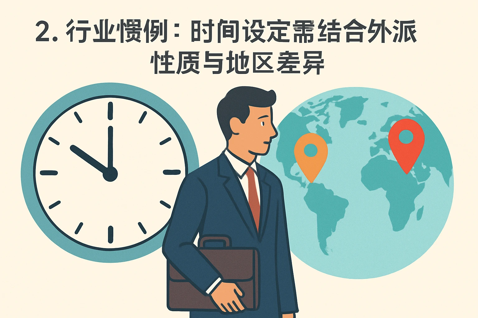 2. 行业惯例：时间设定需结合外派性质与地区差异
