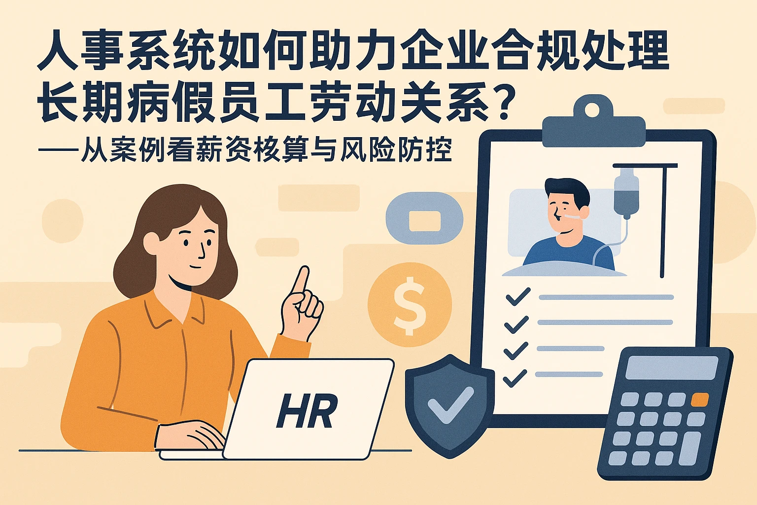 人事系统如何助力企业合规处理长期病假员工劳动关系？——从案例看薪资核算与风险防控