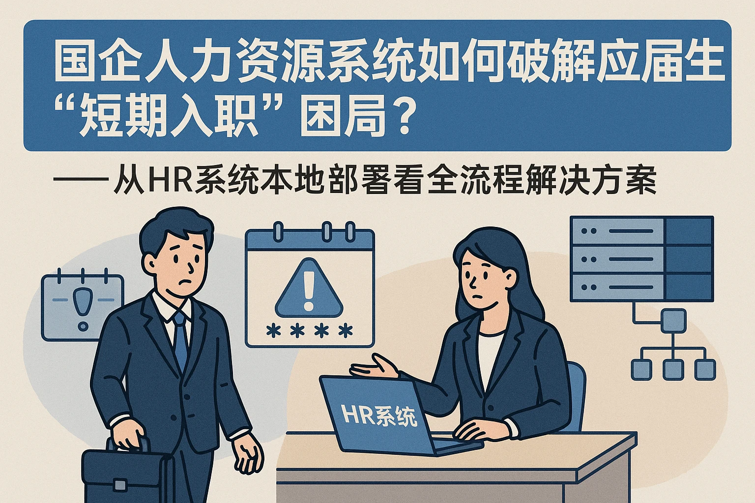 国企人力资源系统如何破解应届生“短期入职”困局？——从HR系统本地部署看全流程解决方案