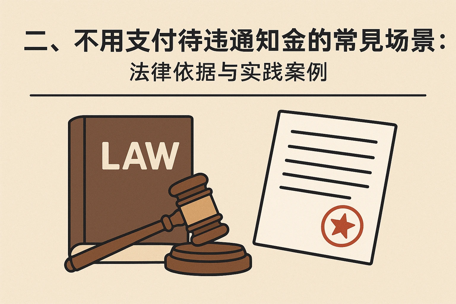 二、不用支付待通知金的常见场景：法律依据与实践案例