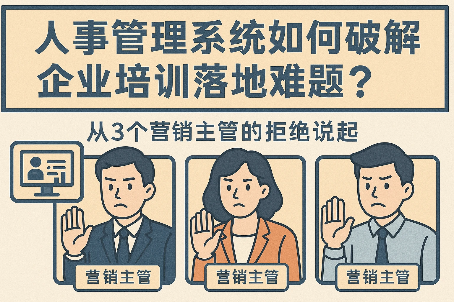 人事管理系统如何破解企业培训落地难题？从3个营销主管的拒绝说起