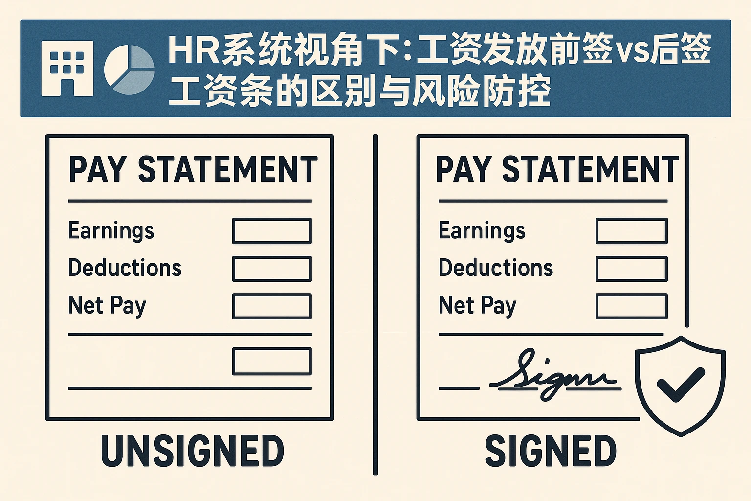 HR系统视角下：工资发放前签vs后签工资条的区别与风险防控