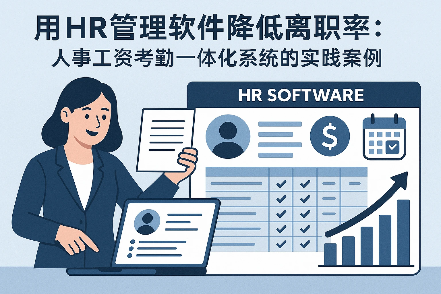 用HR管理软件降低离职率：人事工资考勤一体化系统的实践案例