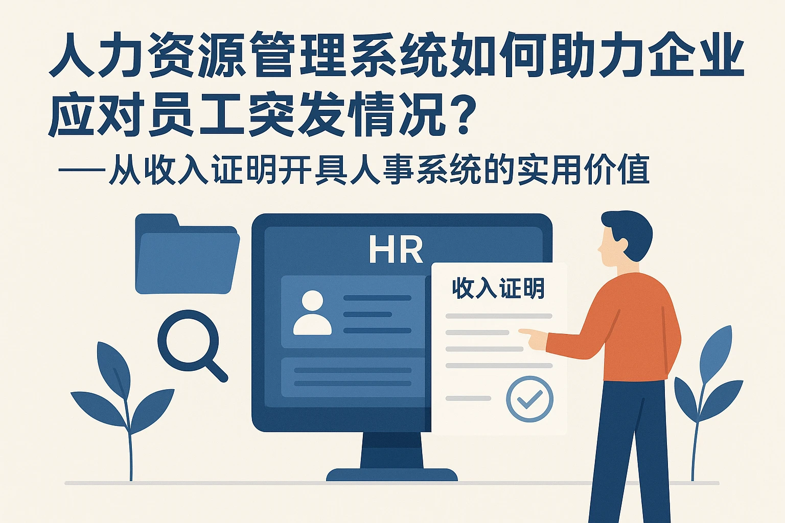 人力资源管理系统如何助力企业应对员工突发情况？——从收入证明开具看人事系统的实用价值