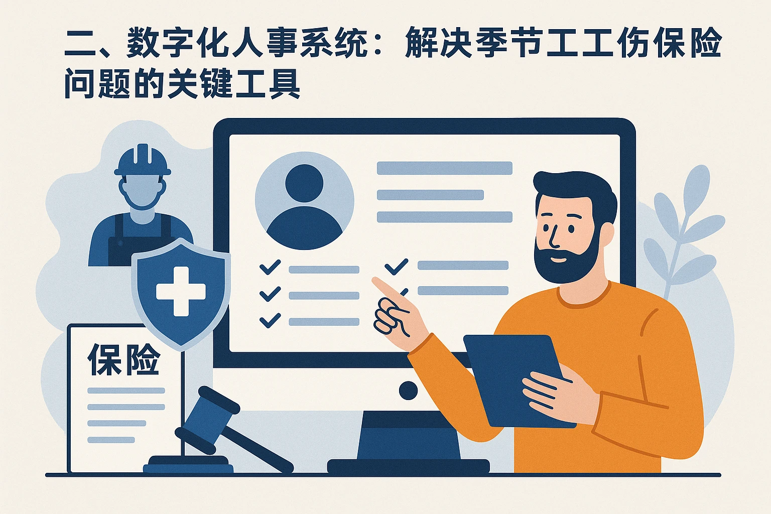二、数字化人事系统：解决季节工工伤保险问题的关键工具
